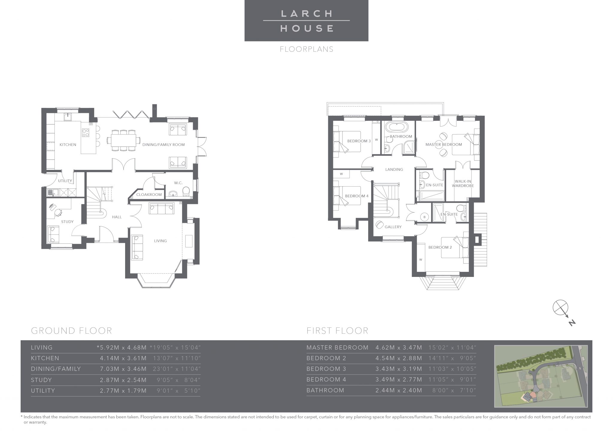 The Coppice - Plot 4 - Larch House - Floor Plans
