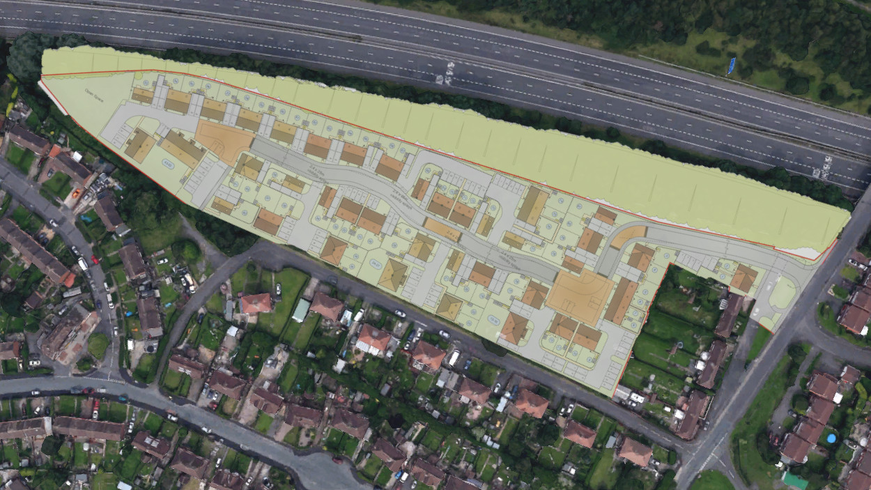 Grove Road, Overdale, Telford Site layout
